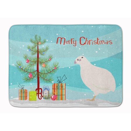 Carolines Treasures Texas Quail Christmas Machine Washable Memory Foam Mat BB9324RUG